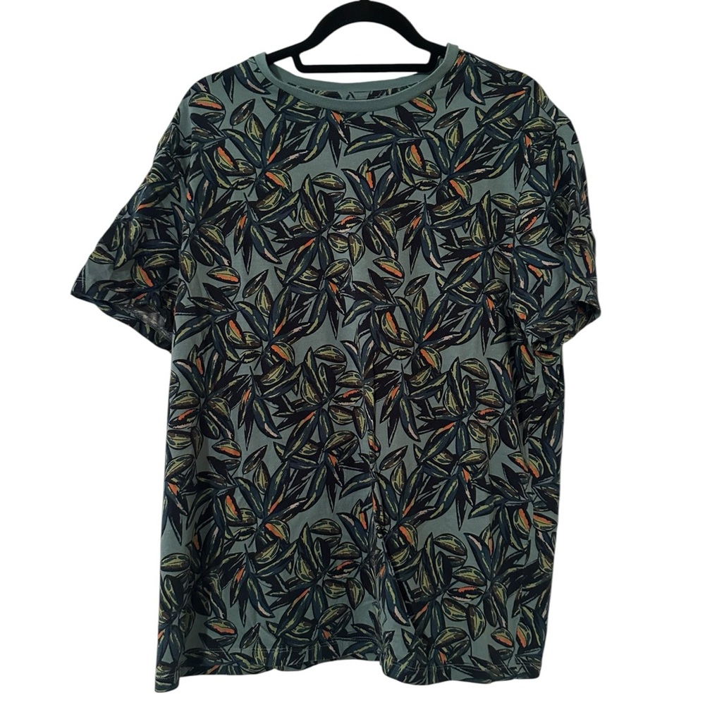 Goodfellow Men's Tropical Leaf Print Shirt